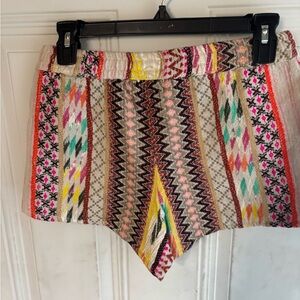 ODDY High Waist Red and Pink Shorts Vibrant and Eye-Catching